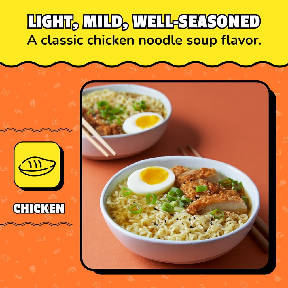 Maruchan Ramen Noodle Soup, Chicken Flavor Instant Noodles, 3 oz, pack of 12