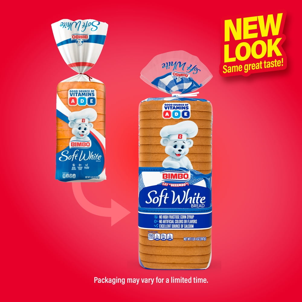 Bimbo Soft White Bread, 20 oz