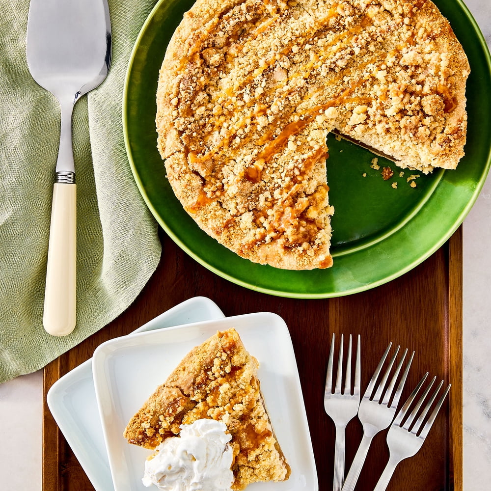 Marketside 8-inch Caramel Apple Pie, 24 oz, 1 Count, Whole, Baked, Plastic Tray