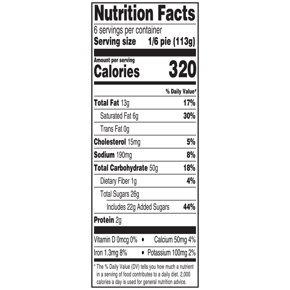 Marketside 8-inch Caramel Apple Pie, 24 oz, 1 Count, Whole, Baked, Plastic Tray
