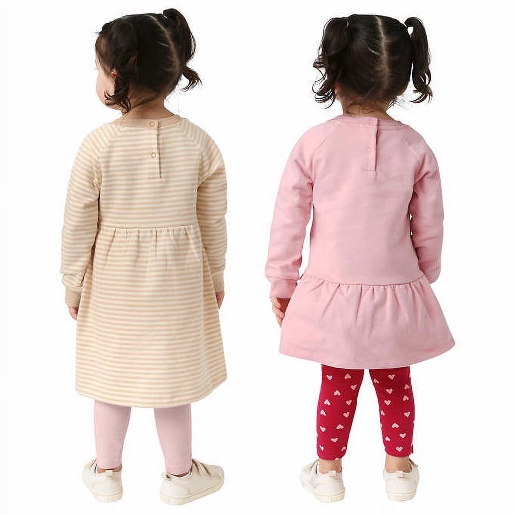 ‘ 4-piece Fleece Set | Pink (Bear), 4T
