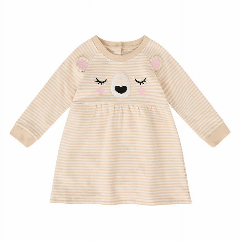 ‘ 4-piece Fleece Set | Pink (Bear), 4T