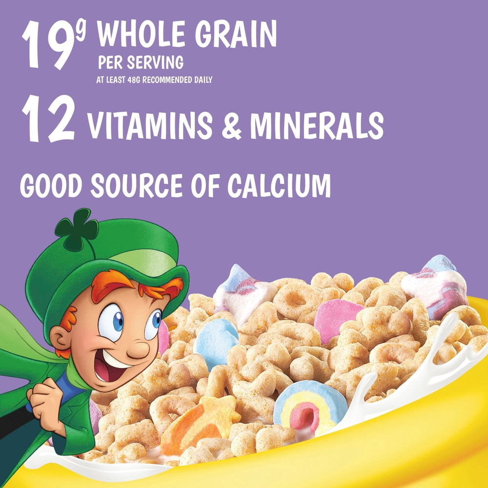 Lucky Charms Cereal, KPop Demon Hunters, HUNTR/X Peach Mango, Family Size, 18.6 oz