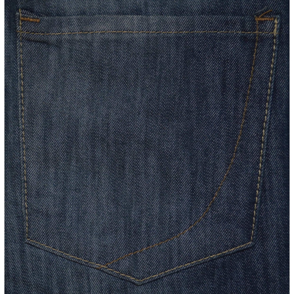 PD&C Men’s BELTED Slim Tapered Denim Jeans – Slim Tapered (Searle Dark Wash, 30W x 32L)