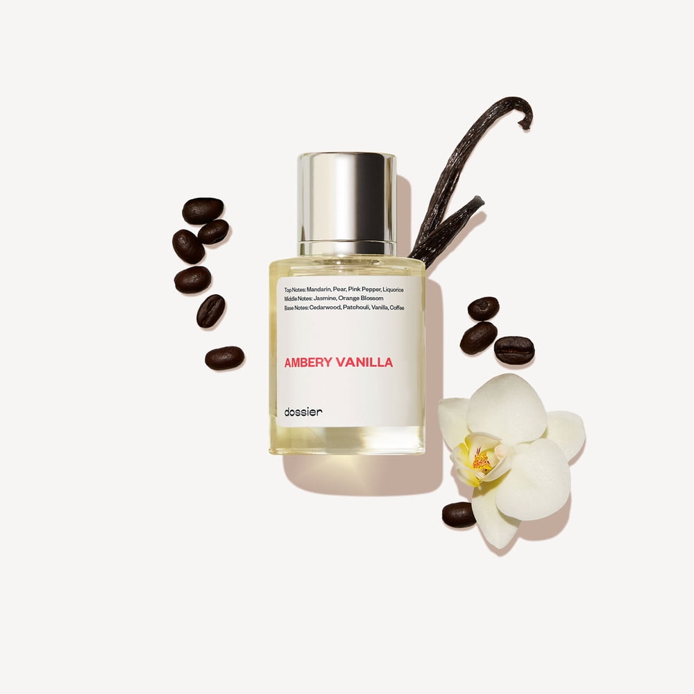 Ambery Vanilla Eau de Parfum, Inspired by YSL’s Black Opium, Perfume for Women, 1.7 oz