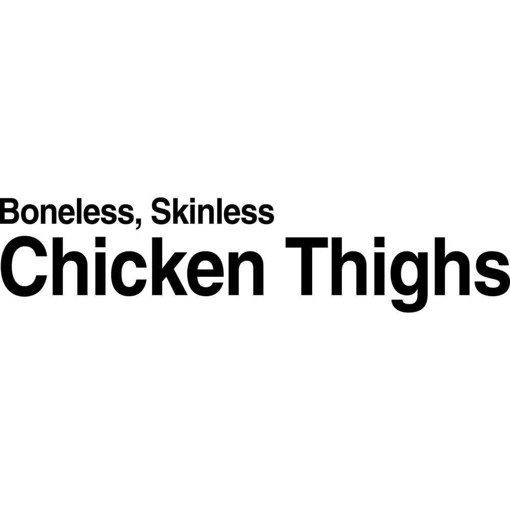 Freshness Guaranteed Boneless Skinless Chicken Thighs, 1.75 – 4.8 lb Tray
