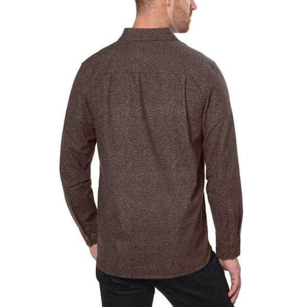 Men’s Chamois Flannel Shirt, Brown, Large