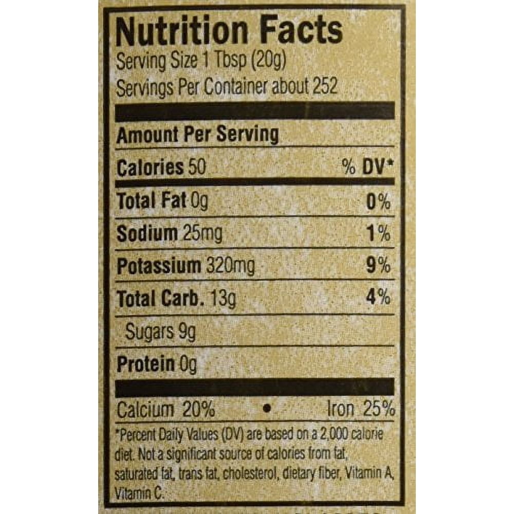 Golden Barrel Bulk Unsulfured Blackstrap Molasses Jug (128 Fl Oz)